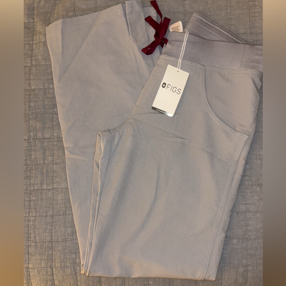 Figs Gray Scrub Pants XS